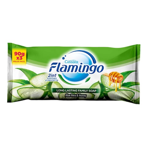 Flamingo Soap Aloe Vera 90Gx3