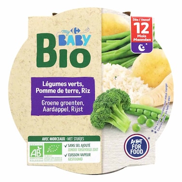 Carrefour Bio Apple Strawberry 4X90G