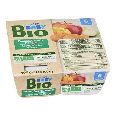 Carrefour Baby Bio Compotes 4X100G