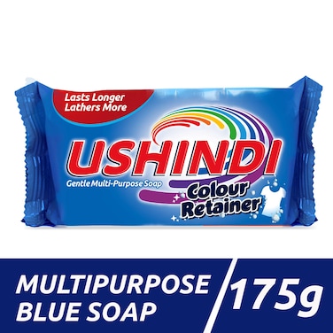 Ushindi Det Soap Bar Blue 175G