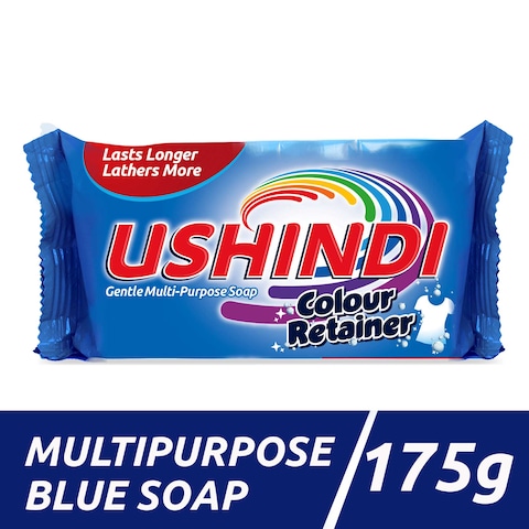 Ushindi Det Soap Bar Blue 175G