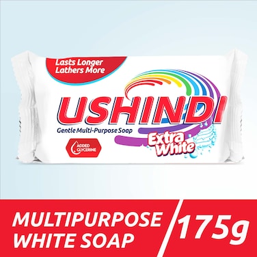Ushindi Det Soap Bar White 175G