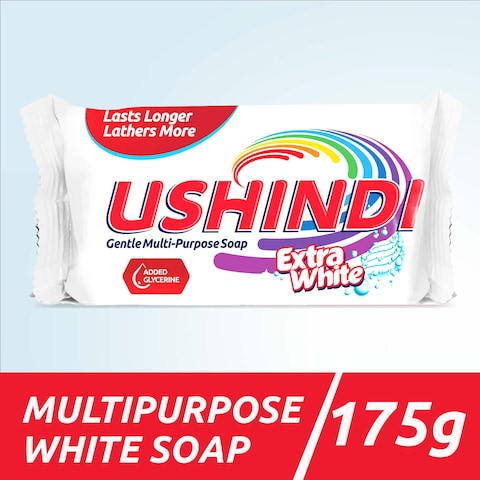 Ushindi Det Soap Bar White 175G