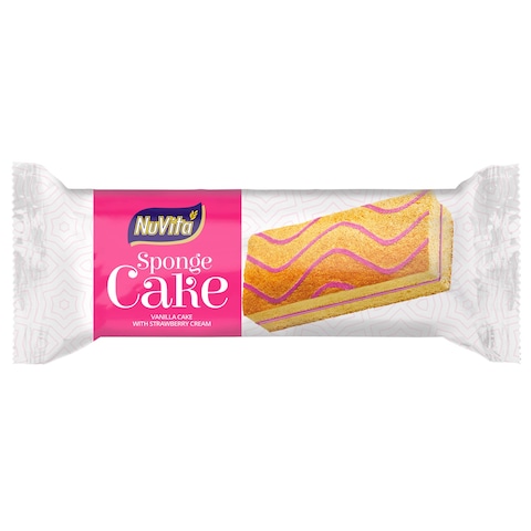 NuVita Strawberry &amp; Vanilla Sponge Cake 33g