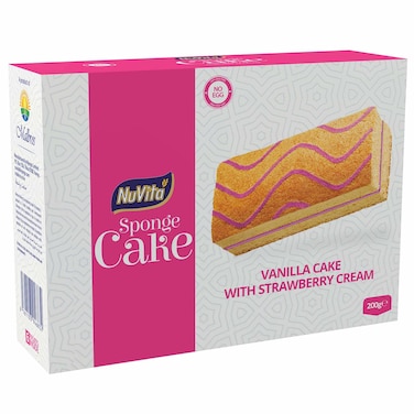 NuVita  Strawberry &amp; Vanilla Cake 200G