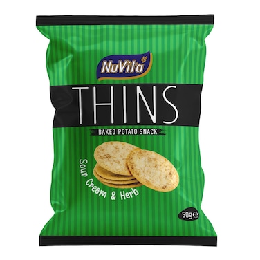 NUVITA SOUR CREAM&amp;HERB THINS 50G