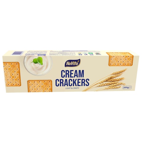 NuVita  Light &amp; Crisp Cream Crackers 200G