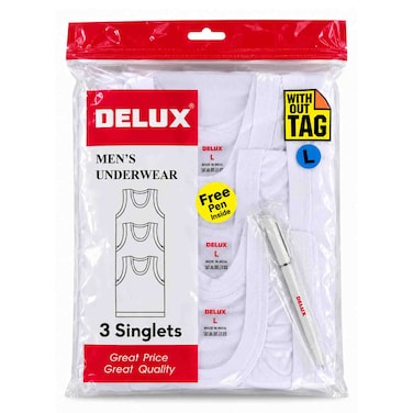 Men Vest Delux 3pcs L