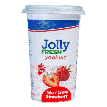 Jolly Fresh Thick And Creamy Strawberry Cup Yoghurt 500ml