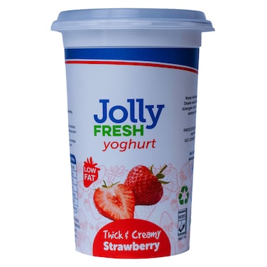 Jolly Fresh Thick And Creamy Strawberry Cup Yoghurt 500ml