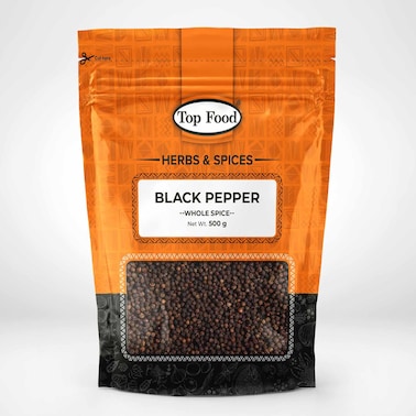 Top Food Black Pepper Whole P 500G
