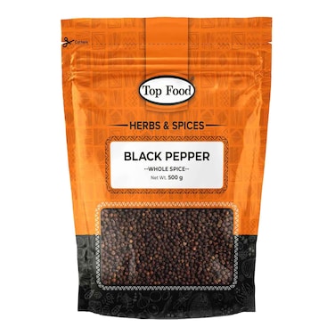 Top Food Black Pepper Whole P 500G