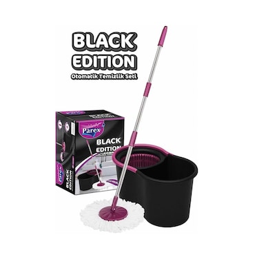 Parex Black Edition Spinning Cleaning Smart Mop Set Blackpurple