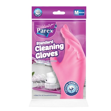 Parex Standard Cleaning Gloves Medium Pink