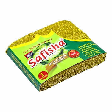 Safisha Scourer Sponge Gold Pack Of 1
