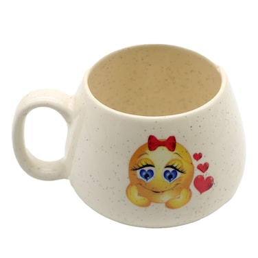 Aworky Cup Buyuk Emoji Round White