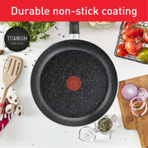 Tefal 11 Pieces Cookware Set Dark Stone.