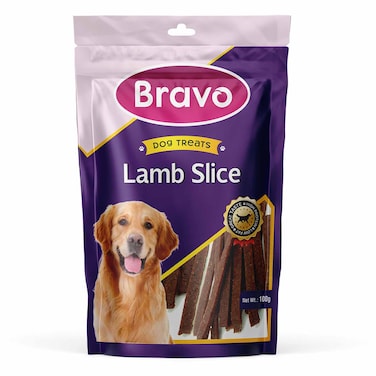 Bravo Lamb Slice Dog Treats 100G