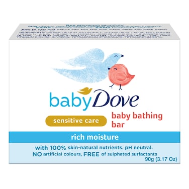 Baby Dove Rich Moisture Bathing Bar Soap 90g