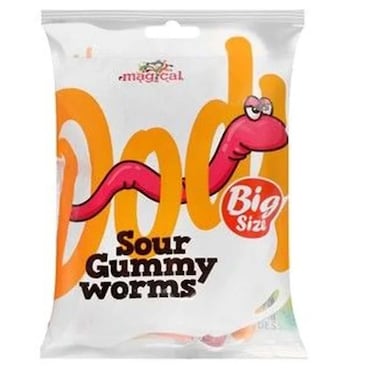 Magical Sour Gummy Worms 80Gm