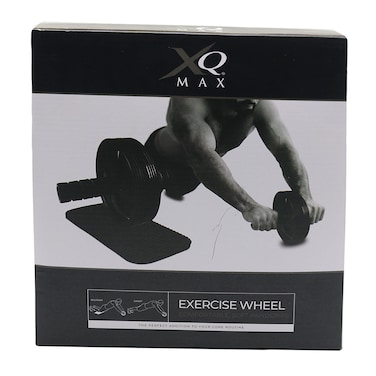 XQ Max Exercise Wheel With Knee Mat Black
