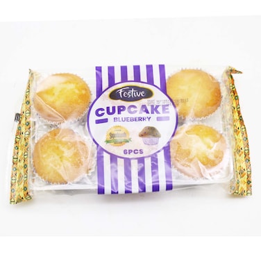 Festive Cupcake Blueberry 6 Pieces 250G