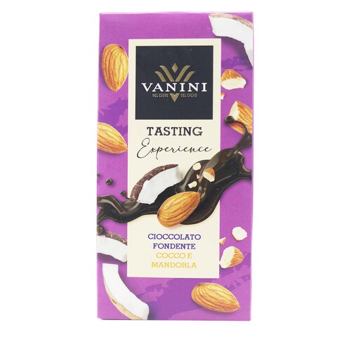 Vanini Tasting  Cocco E Mandorla Chocolate Bar 75G