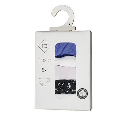 Basic 5 Pieces Briefs Fancy Tex Girl 4/5A Nr1