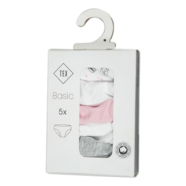 Basic 5 Pieces  Briefs Fancy Tex Girl 4/5A Rsd