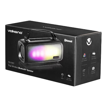 Volkano Military Series Bluetooth Speaker with FM Radio Black