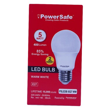 Powersafe Led Bulb 5W Warm White E27