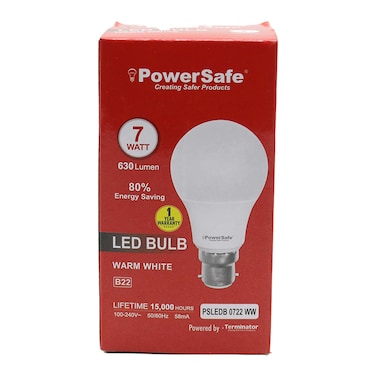 Powersafe Led Bulb 7W Warm Wht B22