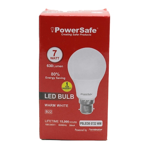 Powersafe Led Bulb 7W Warm White B22