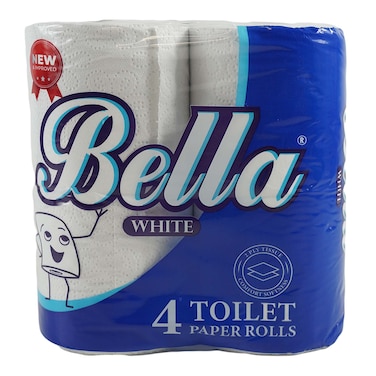 Bella Toilet Paper White 4 Pack