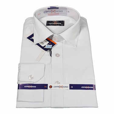 Men Shirt Expression Plain White
