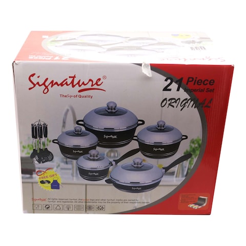 Signature 21 Pieces Diecast Cookware