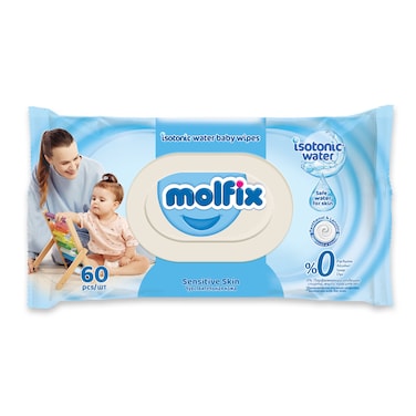 Molfix Isotonic Wet Wipes Sensitive 60&#39;S