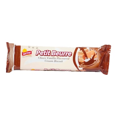 Sunveat Petit Beurre Choco Vanilla Biscuit 75G