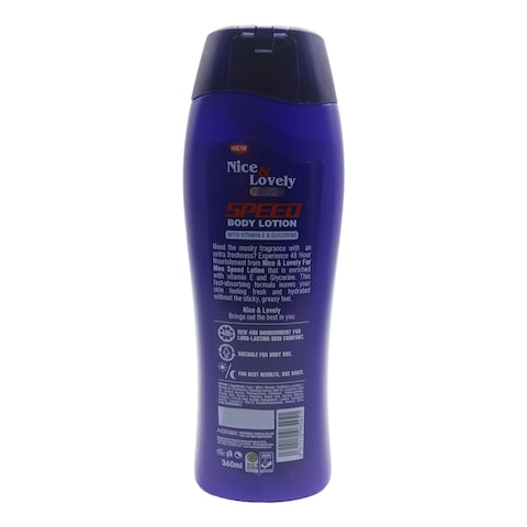Nice &amp; Lovely  Speed Lotion 360Ml