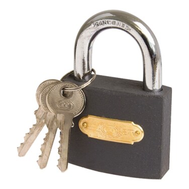 New Black 363 Padlock