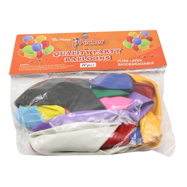 Pecker 10 Pack Baloon Mixed Colour