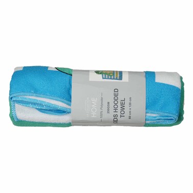 Hooded Towel Kids_Blue Dino_60X120+