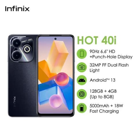 Infinix Black X6528 Hot 40i 4+128