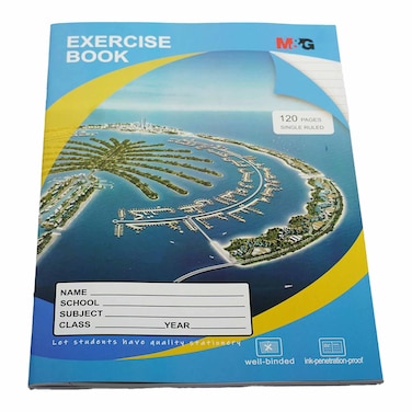 M&amp;G Exercise Book A4 Single Lines 120Pages 2565F
