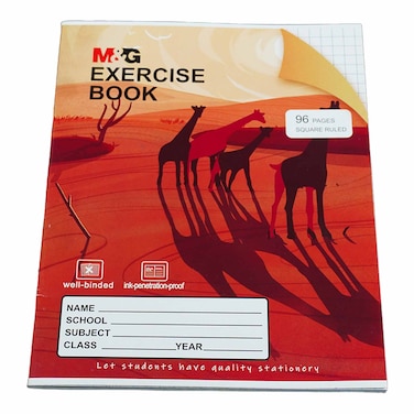 M&amp;G Exercise Book A5 Square 96Pages 166F