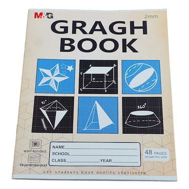 M&amp;G Exercise Book A5 48 Pages Graph 2468P