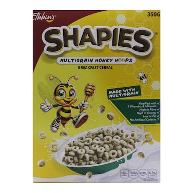 Elbbin Shapies Honey Hoops 350G
