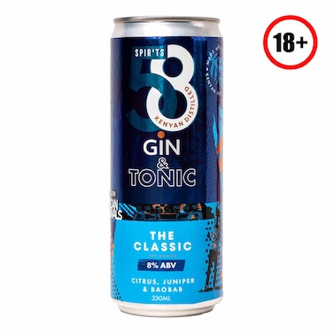 58 Ko Classic Gin &amp; Tonic Rtd 330ml