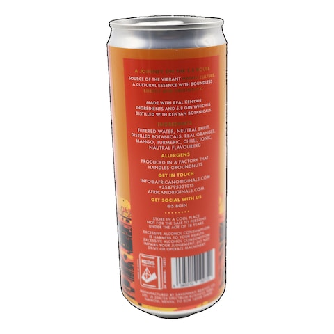 58 KO Spiced Orange Gin &amp; Tonic Ready To Drink 330Ml