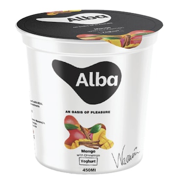 Alba Mango And Cinnamon Yoghurt 450Ml
